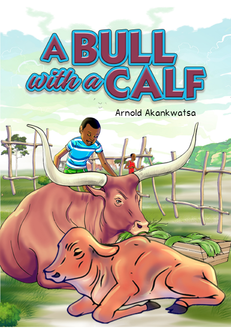 A BULL WITH A CALF